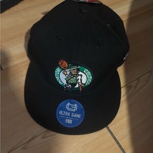 NBA Black Cap with Green and White Logo